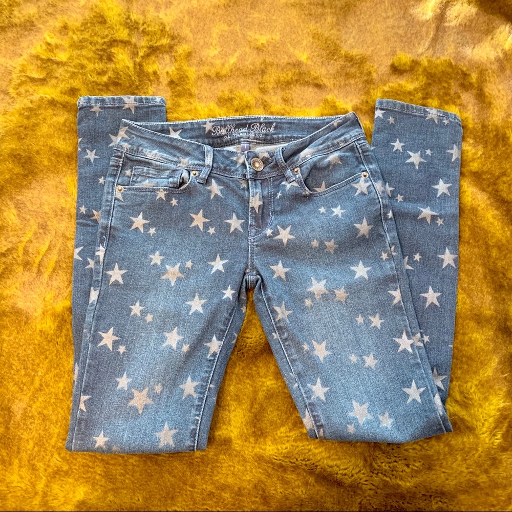 Starry Dark Wash Skinny Jeans from Pacsun - Picture 1 of 3